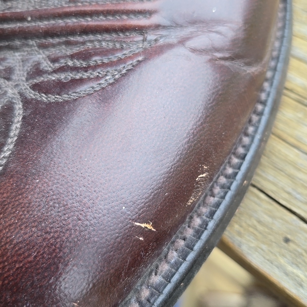 Lucchese 2000 Milano Goat Antique Brown Leather Cowboy Boots T3083R4 9.5 D - Picture 9 of 11